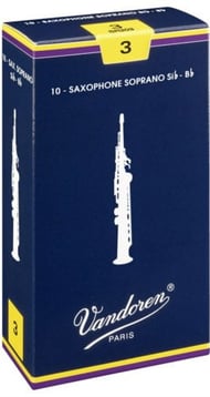 Vandoren Traditional Soprano Saxophone Reeds #1 Box of 10 Reeds